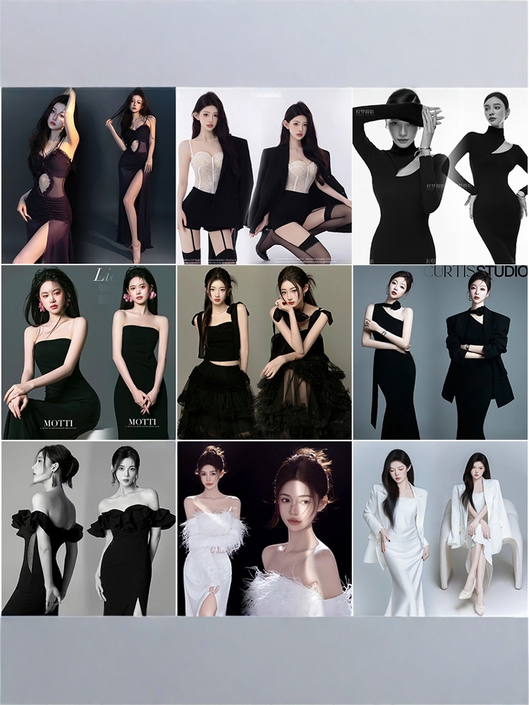 Winter Clothing Photo - Retro Portrait Photography Clothing Women's Artistic