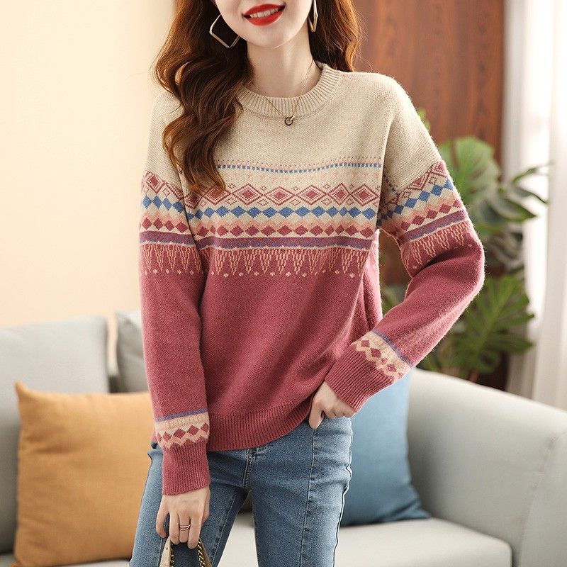 Winter Clothing Sale Women - Round O Neck Ladies Pullovers Clothes