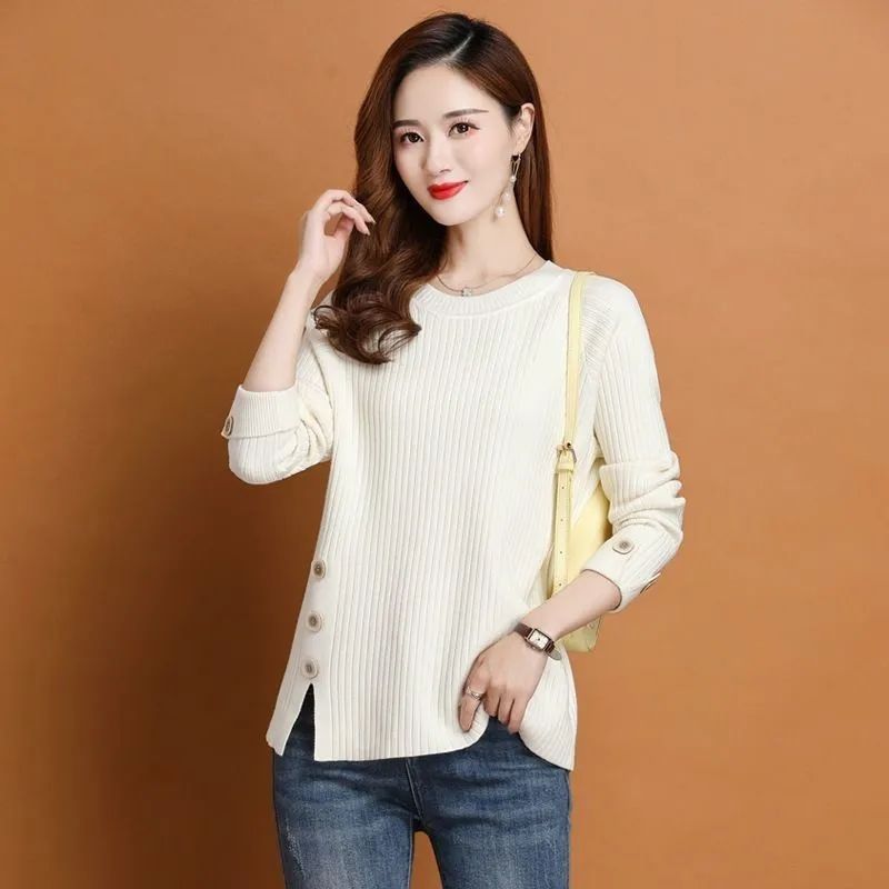 Winter Clothing Sale Women - White Ladies Pullovers Harajuku Korean Style