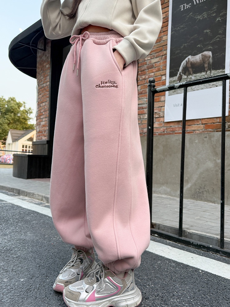 Winter Under Clothing - Girls Fleece Lined Wide Leg Pants