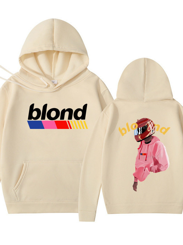 Winter Clothing Types - Unisex Fleece-lined Printed Sweatshirt Sporty Casual