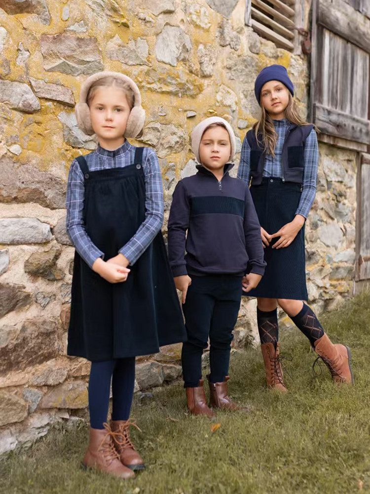Winter Clothing Kids - AP 2025 AW corduroy collection navy
