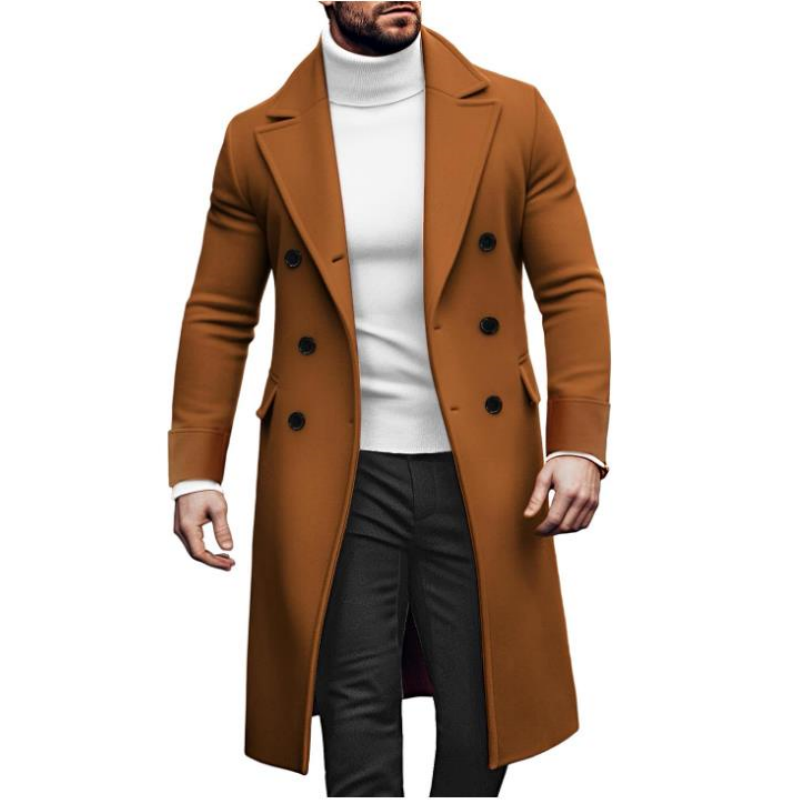 Men Long Double-breasted Coat  - огляд і ціна Winter Clothing Types