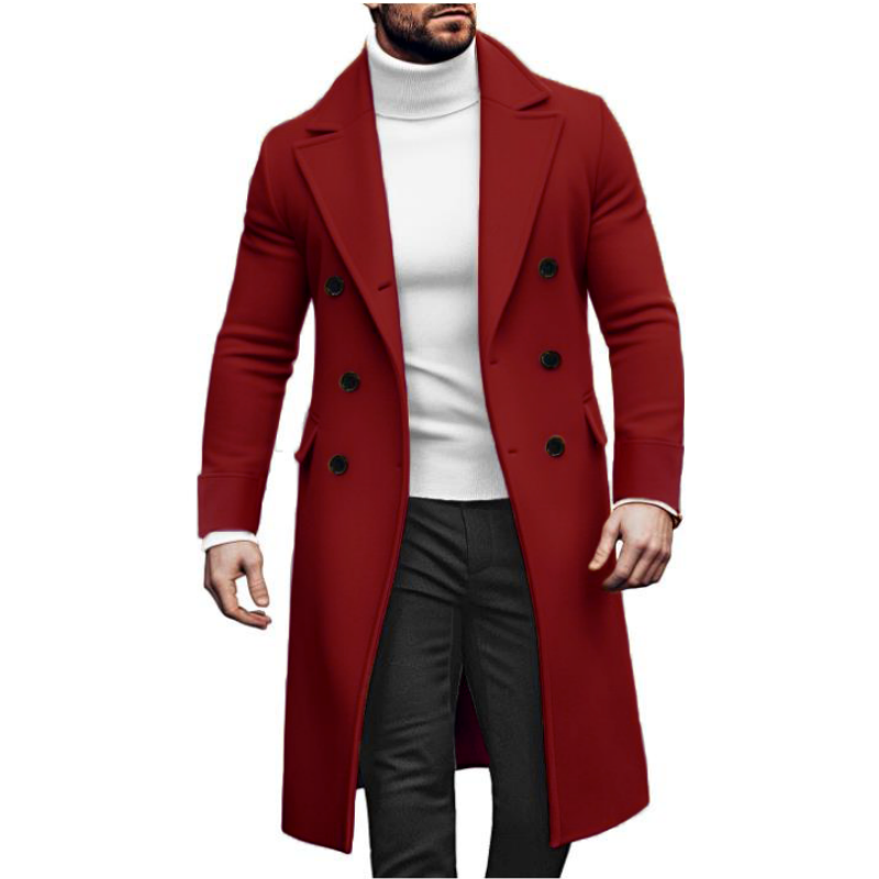 Men Long Double-breasted Coat  - огляд і ціна Winter Clothing Types