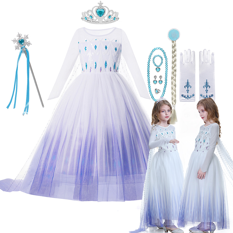 2025 Elsa Carnival Cosplay Cos - огляд і ціна Winter Clothing Kids