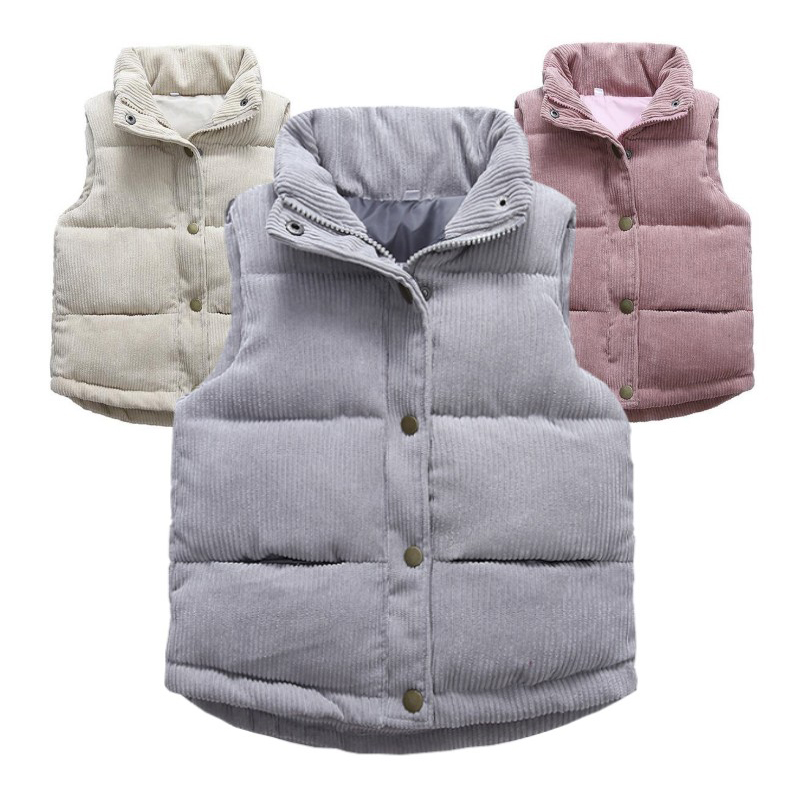 Kids Boys Girls Corduroy Vests - огляд і ціна Winter Clothing Kids