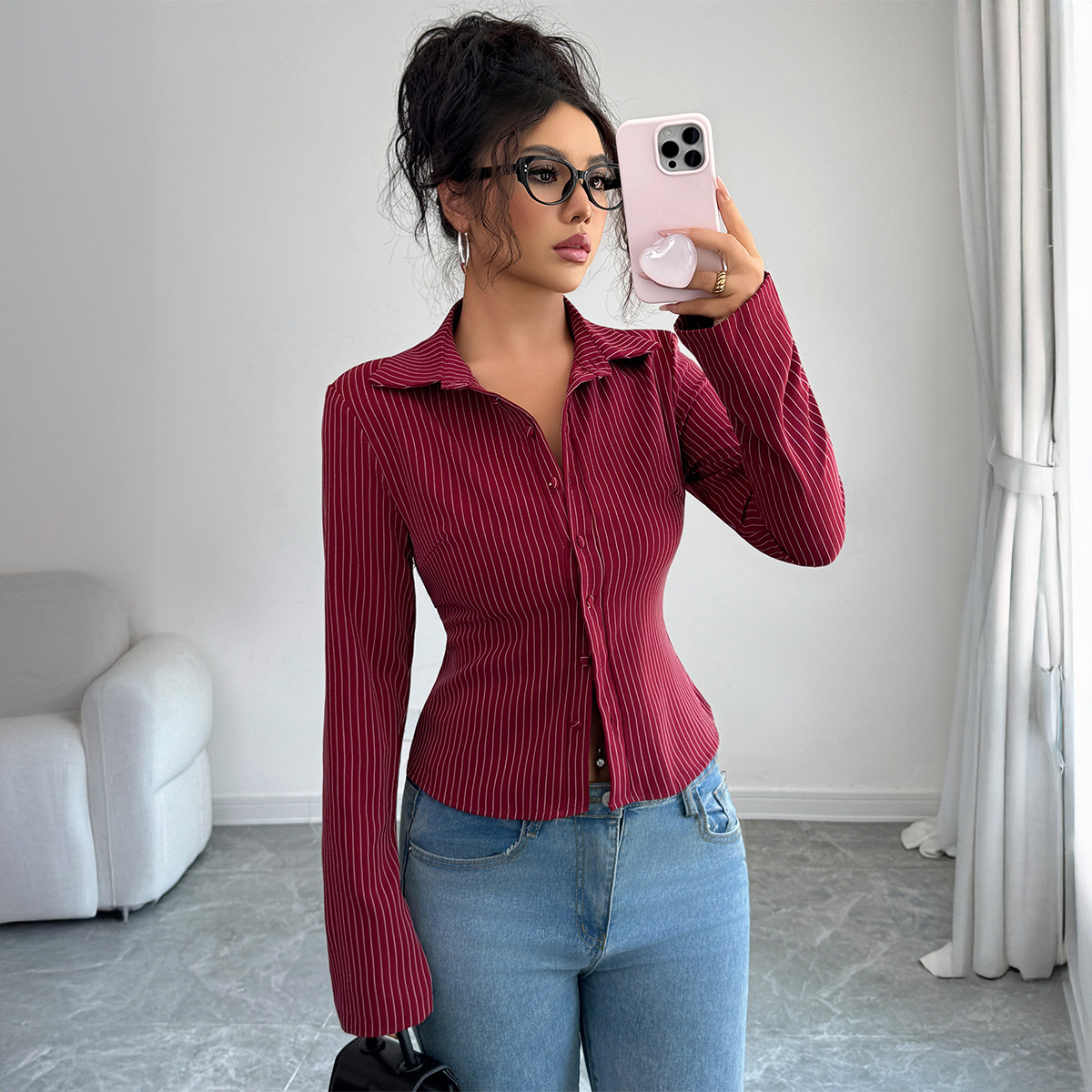 Casual High-grade Striped Long - огляд і ціна Winter Clothing Types