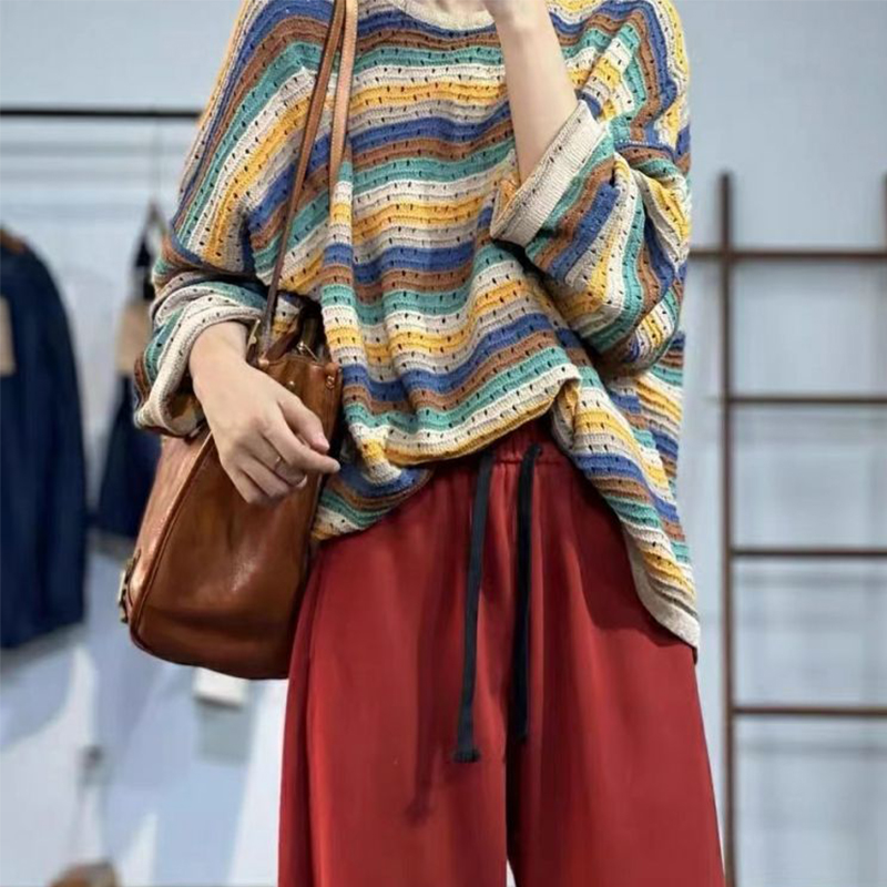 Spring Women Striped Long Slee - огляд і ціна Yellow Winter Clothing
