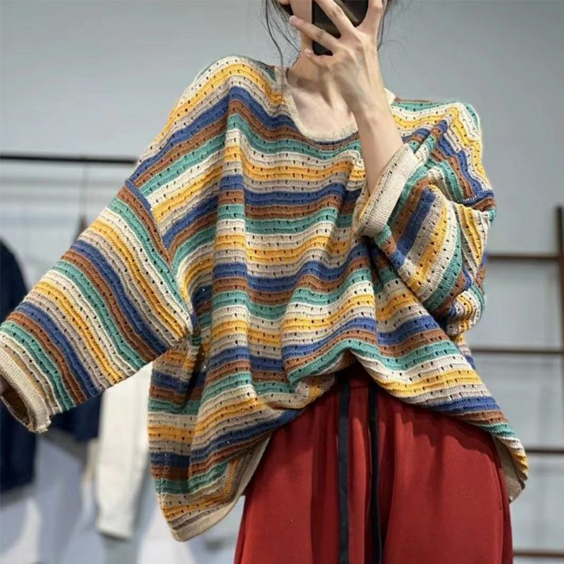 Spring Women Striped Long Slee - огляд і ціна Yellow Winter Clothing