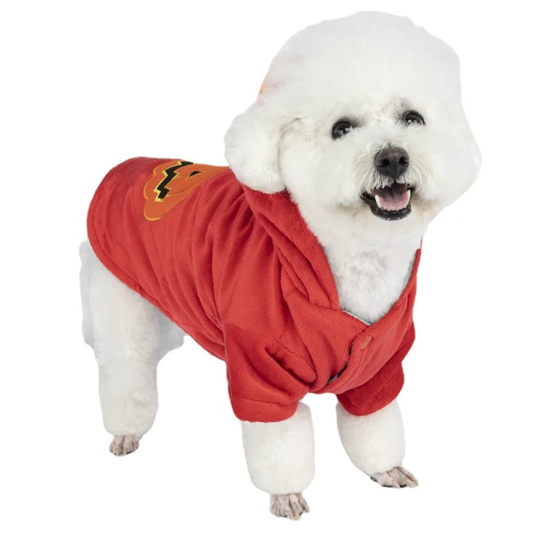 Pet new outfit pumpkin festiva - огляд і ціна Winter Clothing Photo