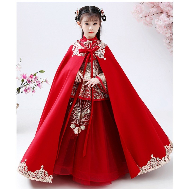 Girls Hanfu Cheongsam Costume  - огляд і ціна Winter Clothing Kids