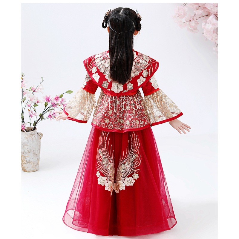 Girls Hanfu Cheongsam Costume  - огляд і ціна Winter Clothing Kids