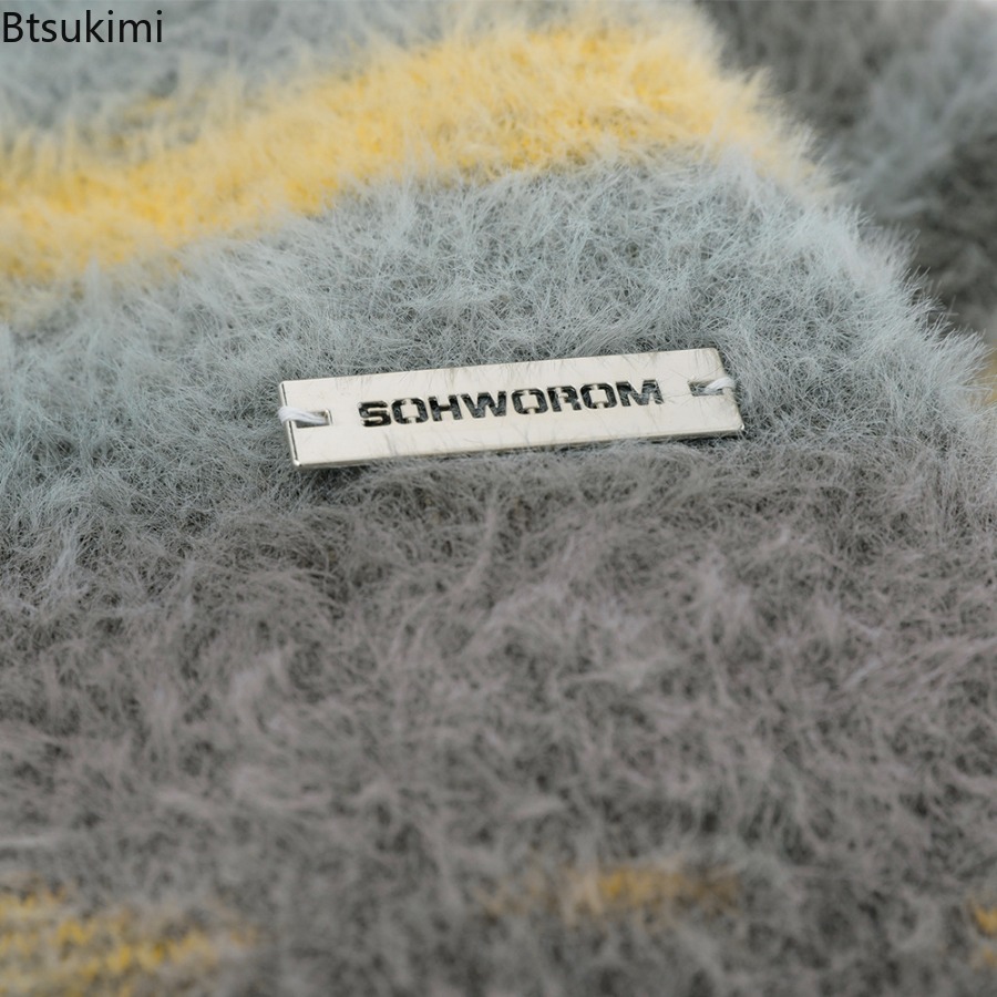 Men's Yellow Striped Thickened - огляд і ціна Yellow Winter Clothing