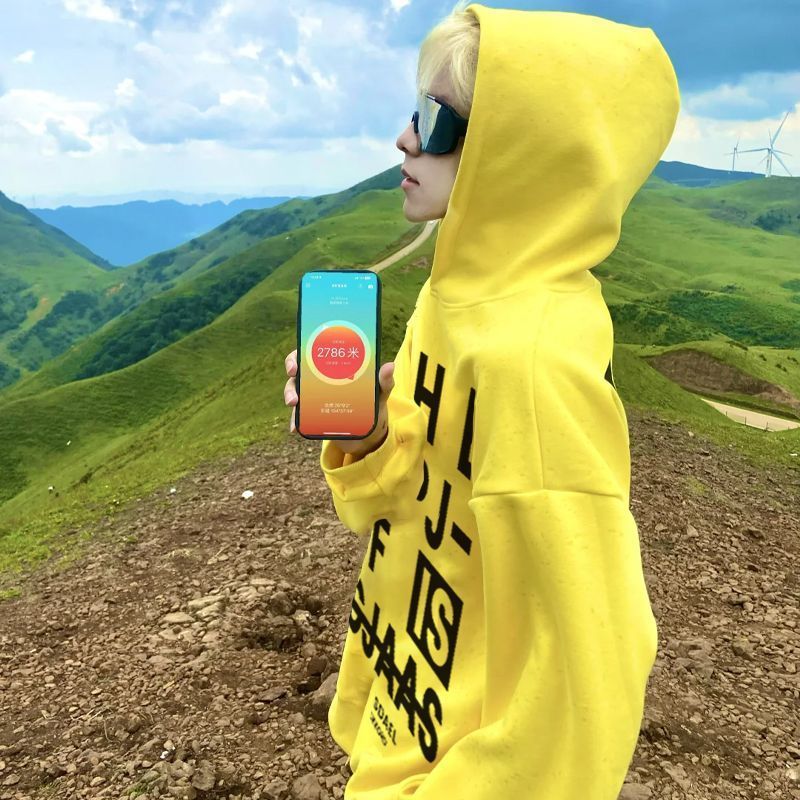 Male Hoodie Yellow Designer Cl - огляд і ціна Yellow Winter Clothing