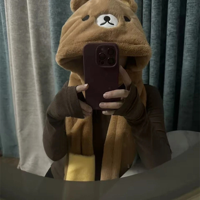 3 In 1 Plush Thick Hooded Hat  - огляд і ціна Winter Clothing Kids