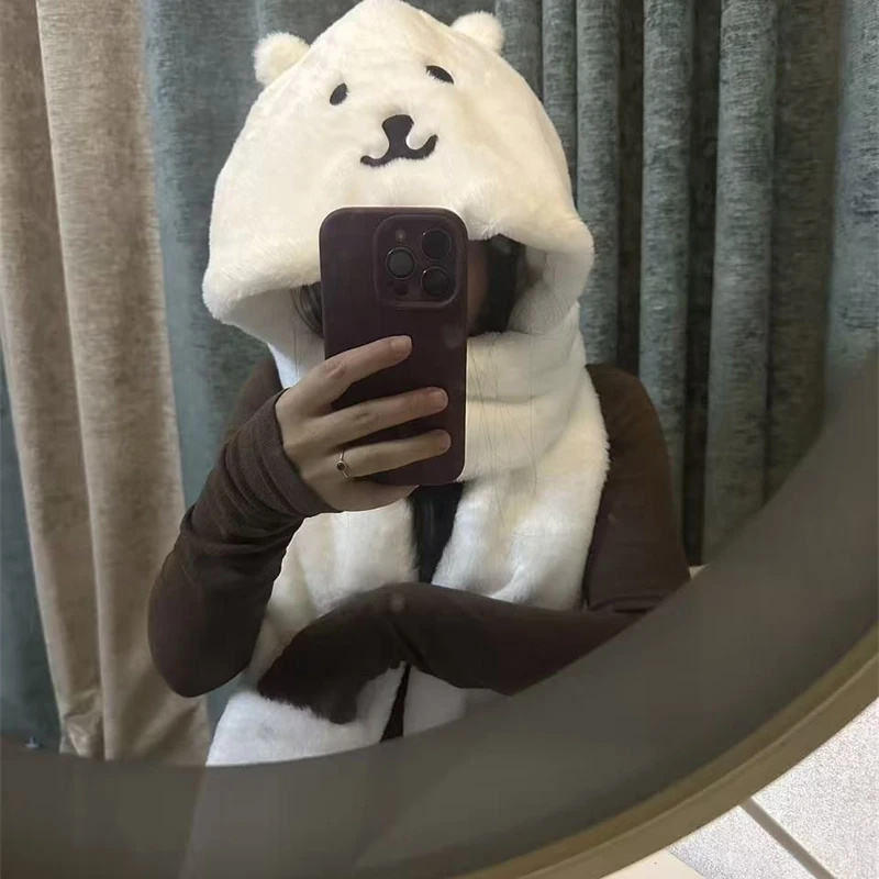 3 In 1 Plush Thick Hooded Hat  - огляд і ціна Winter Clothing Kids