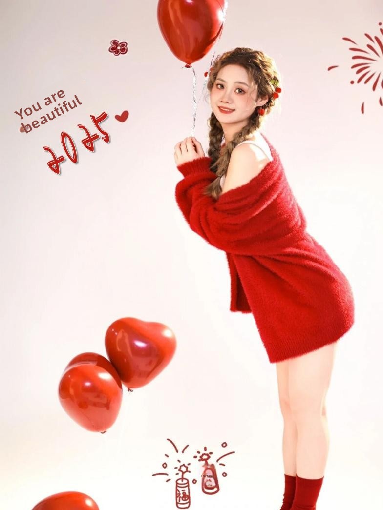 New Autumn Winter Red Sweater  - огляд і ціна Winter Clothing Photo