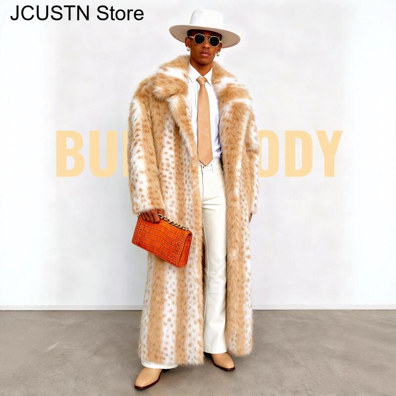 Leopard Faux Fur Coat Women Ma - огляд і ціна Yellow Winter Clothing